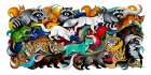Wildlife Strata Art Print
