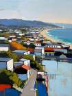 Coastal Dwellings Art Print
