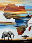 Out of Africa V Art Print