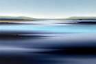 Cyan Horizon Art Print
