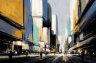 Downtown Activity Art Print