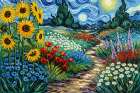 Earthly Garden Bloom Art Print