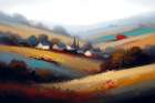 Hillside Serenity Art Print