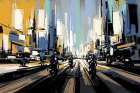 Motorcycle Blur Art Print