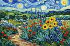Pathway to the Hills Art Print