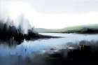 Shadowed Shore Art Print
