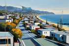 Sunny Coastal Highway Art Print