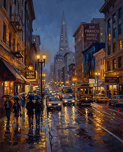 Cafe du Nord Architecture Print