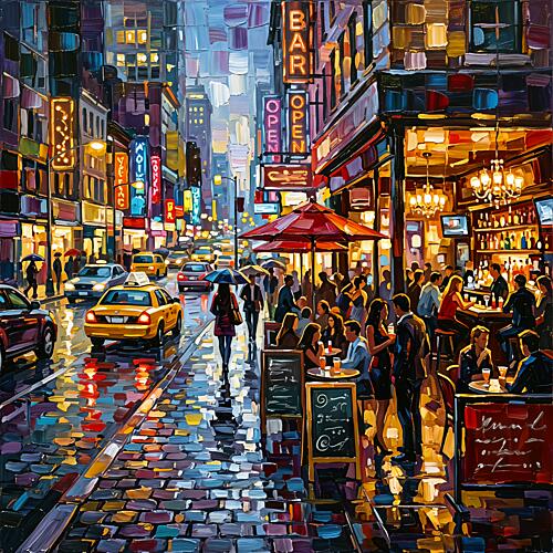 City Walk Architecture Print