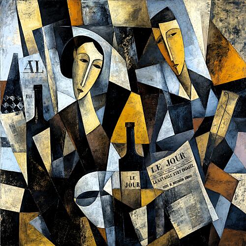 Cubist Rendezvous Cubist Print