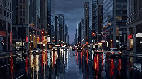 Metropolitan Drift Architecture Print