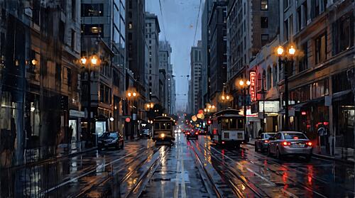 Midtown Commute Architecture Print