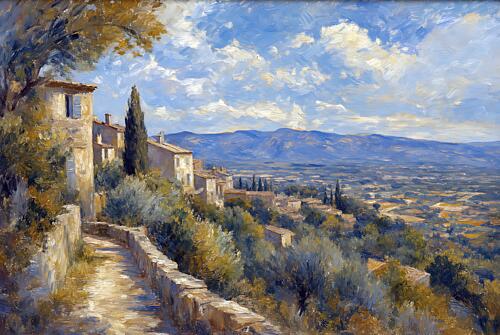 Provence Overlook Art Print