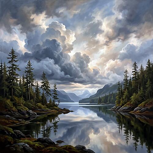 Quiet Waters of the Sound Art Print