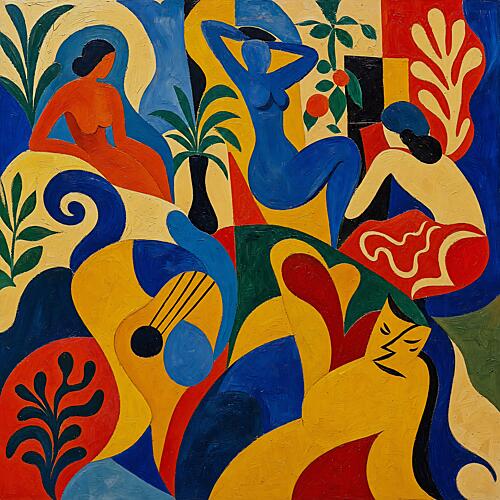 Rhythm of the Mediterranean Garden Art Print