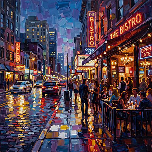 The Bistro Architecture Print