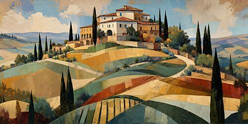 Winding Road to the Borgo Art Print