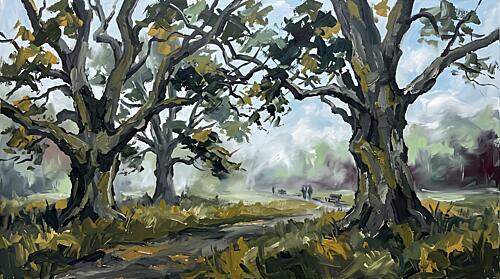 Woodland Hush II Art Print