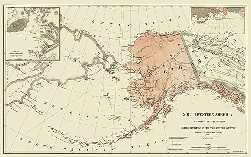 Alaska, American Northwest - Peirce 1867 Art Print by Peirce