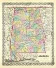 Alabama - Colton 1856 Art Print