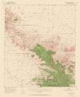 Cochise Head Arizona Quad - USGS 1950 Art Print