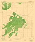 Double Adobe Arizona Quad - USGS 1958 Art Print