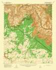 Havasupai Point Arizona Quad - USGS 1962 Art Print