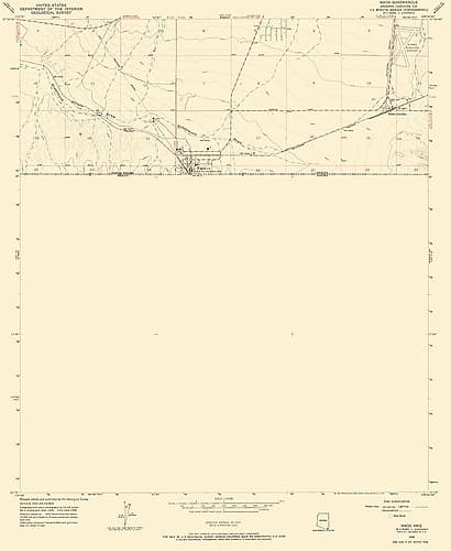 Naco Arizona Quad - USGS 1958 Vintage Print