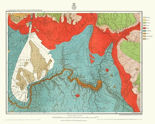 Northern Arizona Southern Utah Geographical Art Print by US Army