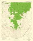 Pedragosa Mountains Arizona Quad - USGS 1958 Art Print