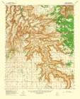 Supai Arizona Quad - USGS 1962 Art Print