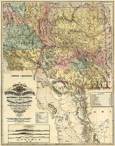 Arizona Territory - Britton  1877 Art Print by Pam Britton