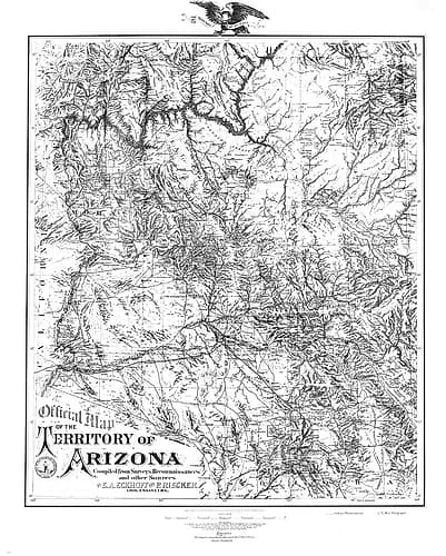 Arizona Territory - Riecker 1880 Art Print by Riecker