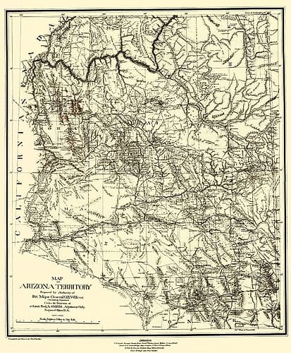 Arizona - Riecker 1879 Art Print by Riecker