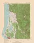 Crescent City California Quad - USGS 1952 Art Print