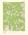 Coffee Creek California Quad - USGS 1960 Art Print