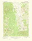 Etna California Quad - USGS 1963 Art Print