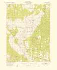 Hackamore California Quad - USGS 1954 Art Print
