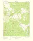 Harvey Mountain California Quad - USGS 1961 Art Print