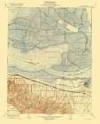Honker Bay California Quad - USGS 1918 Art Print