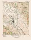 Hollister California Quad - USGS 1940 Art Print