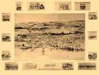 Lakeport California - Inchbold 1888 Vintage Print