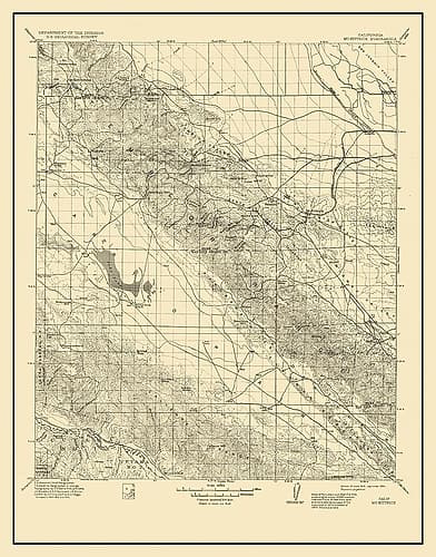 Mckittrick California Quad - USGS 1912 Vintage Print