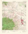 Palm Springs California Quad - USGS 1956 Art Print