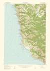 Point Sur California Quad - USGS 1956 Art Print