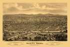 Santa Rosa California - Glover 1876 Vintage Print