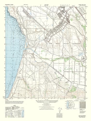 Surf Sheet - US Army 1947 Vintage Print