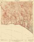 Topanga Canyon California Quad - USGS 1928 Art Print