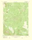 White Horse California Quad - USGS 1956 Art Print