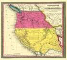 California, Oregon - Mitchell 1846 Art Print